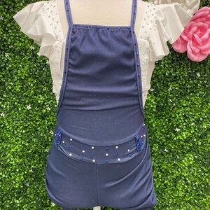 Kids Navy Blue Dance Costume